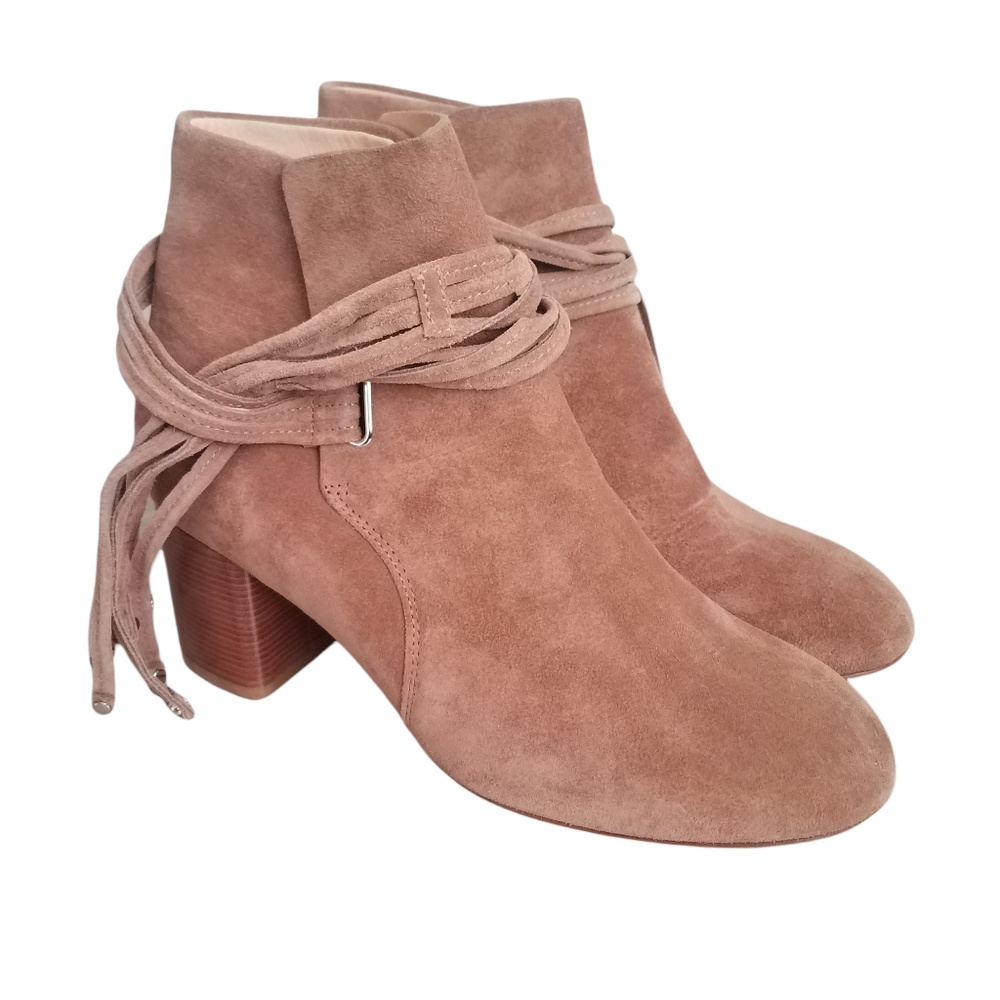 Rag & Bone  Booties Dalia ll Camel Suede Ankle